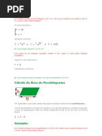 exercícios resolvidos sobre área