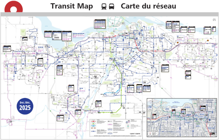 OC TRANSPO System Map | PDF | Autobus | Transport public