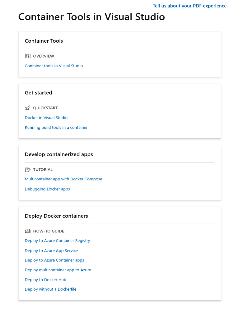 Visualstudio Containers Visualstudio | PDF | World Wide Web | Internet ...