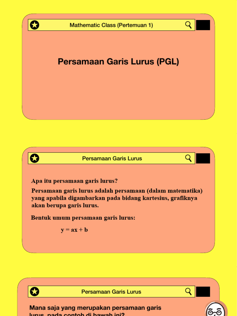 Persamaan Garis Lurus 2 | PDF