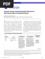 ASA Physical Status Classification Guide | PDF | Health Sciences ...