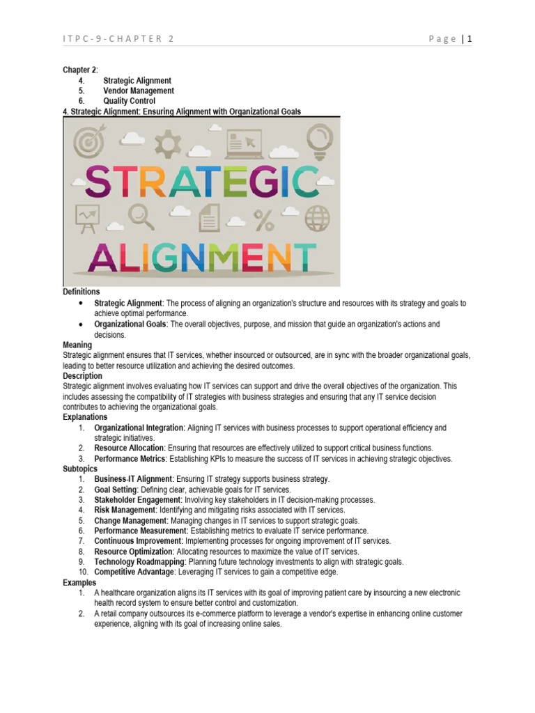 Chapter 2 Notes | PDF | Performance Indicator | Strategic Management