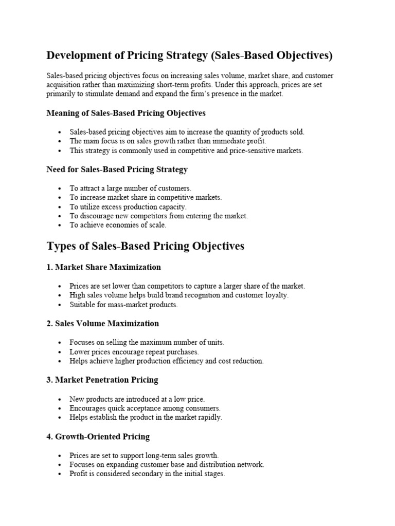 W10 Developing of Price Strategy | PDF