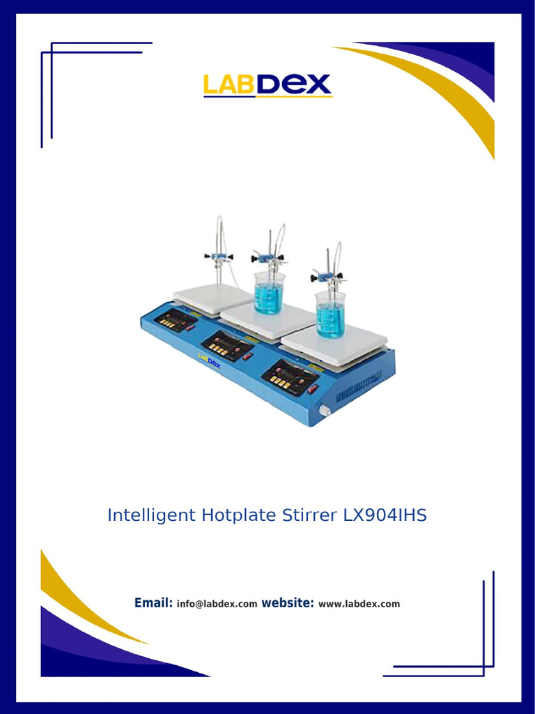 LabDex LX904IHS 3-Position Hotplate Stirrer | PDF | Thermocouple ...