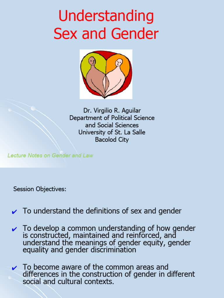 Sex and Gender Updated Version (Autosaved) | PDF | Gender | Gender Studies