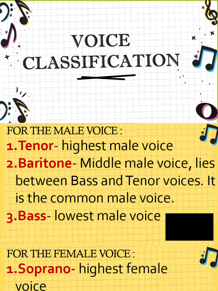 Voice Classification - Sarsuwela | PDF | Singing | Human Voice