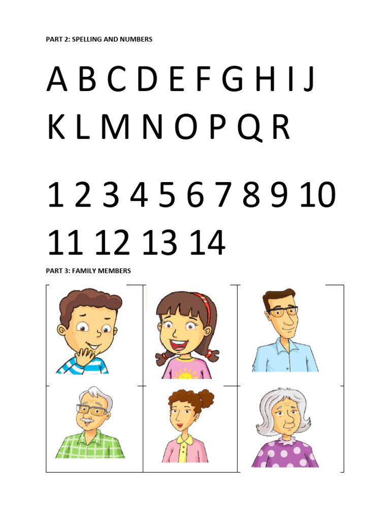 R2A Speaking Test - Pictures | PDF