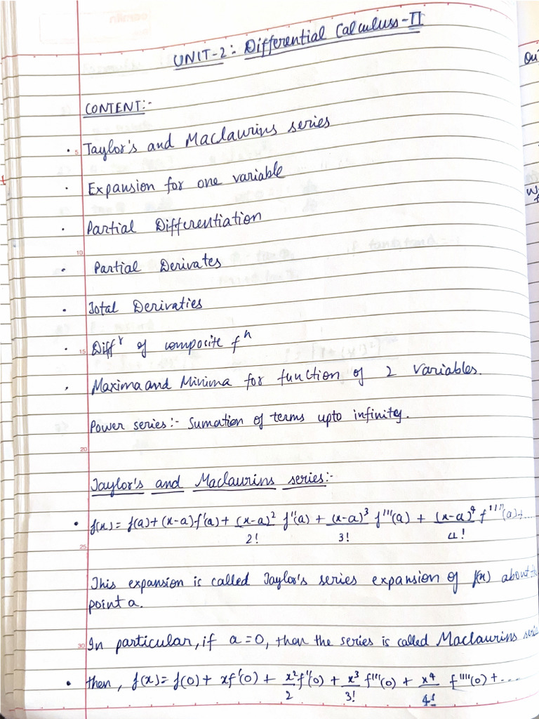 Differential Calculus-2 Part 1 | PDF