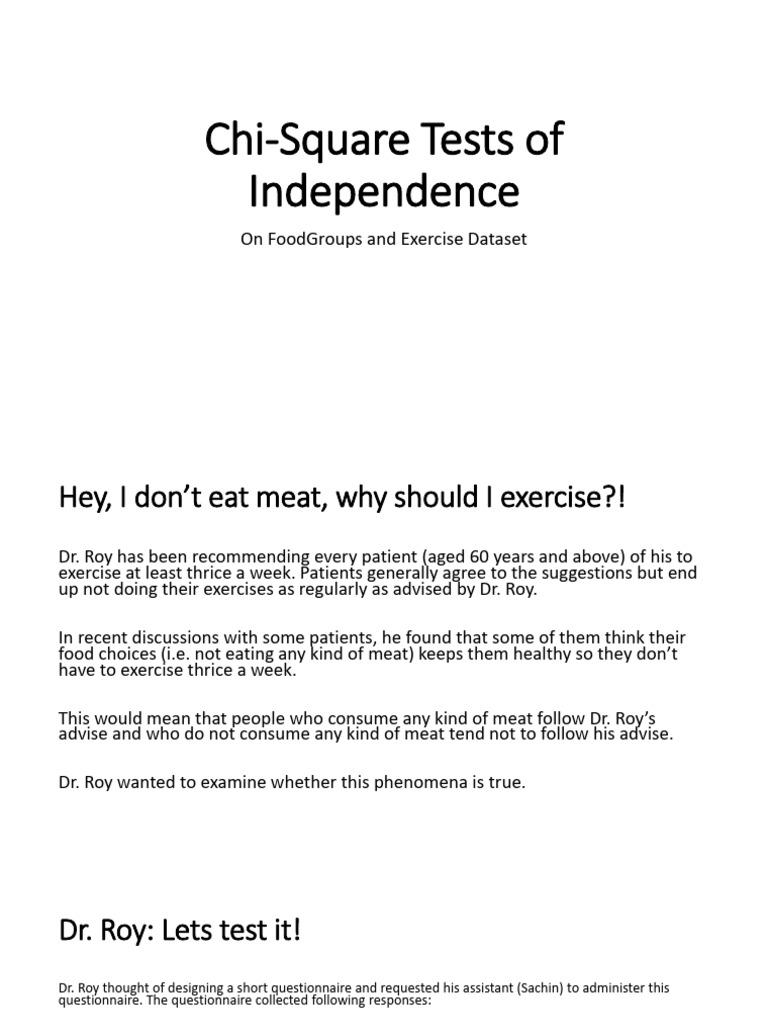 Chi Square ExerciseAndFood - Jasp | PDF | Chi Squared Test | Scientific ...