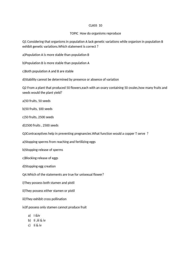 7.how Do Living Organisms Reproduce | PDF | Fertilisation | Flowers