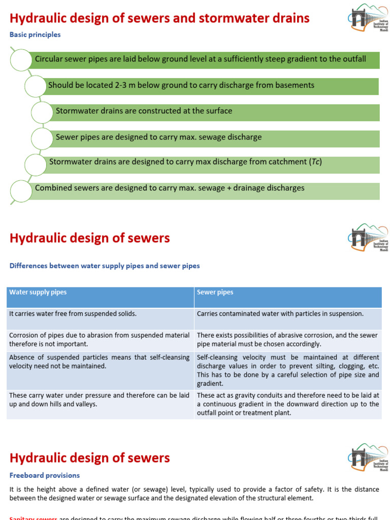 Lecture 7 | PDF | Sanitary Sewer | Storm Drain