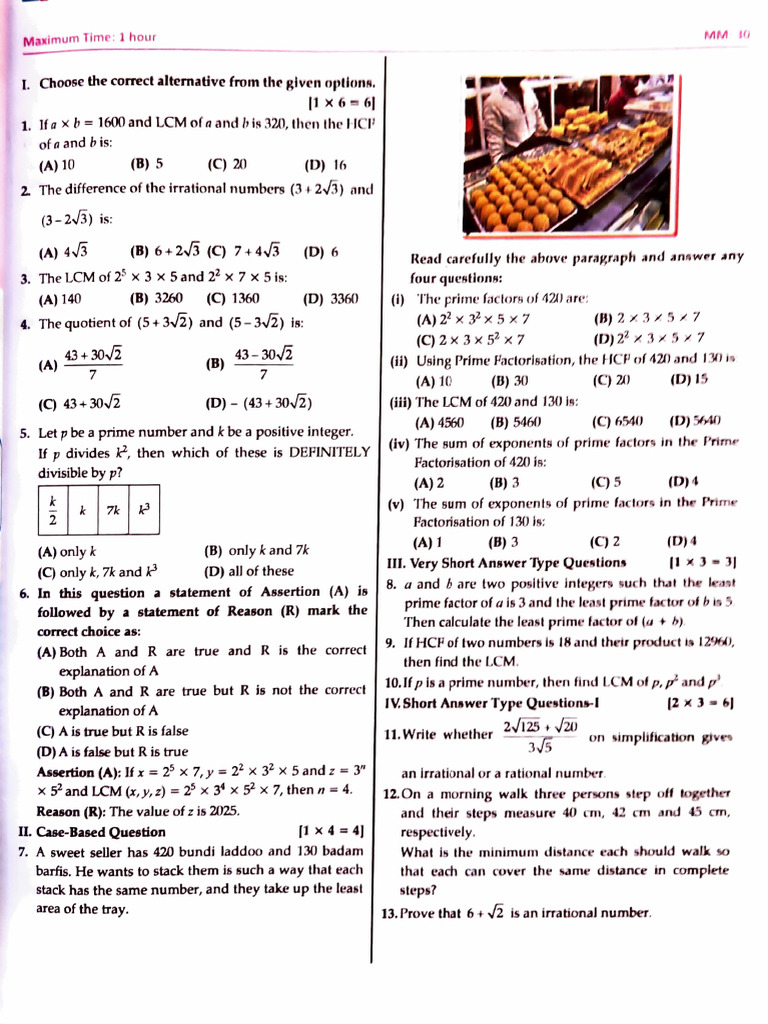 Most Important Practice Set Ch1 | PDF | Prime Number | Factorization
