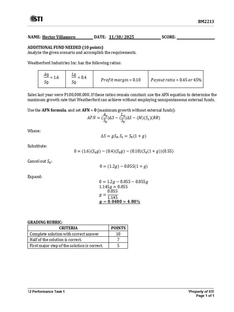 12 Performance Task 1jek | PDF
