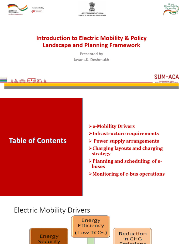 Electric Mobility & Planning Framework | PDF | Battery Charger | Bus