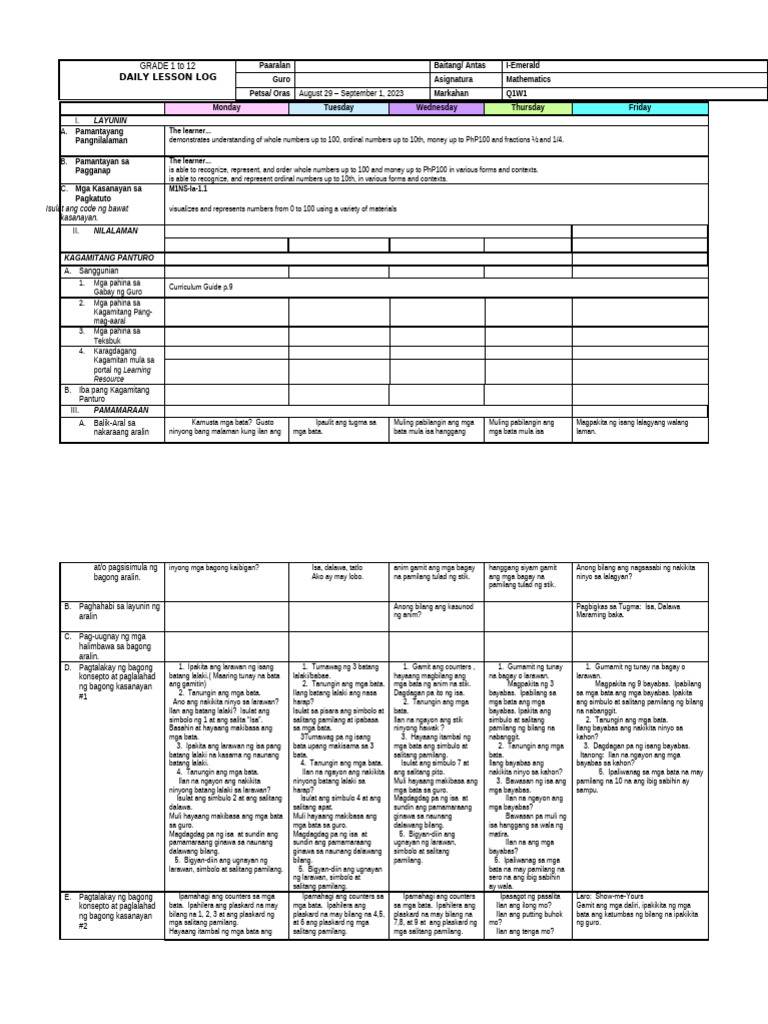 GRADE 1 Q1 Math | PDF