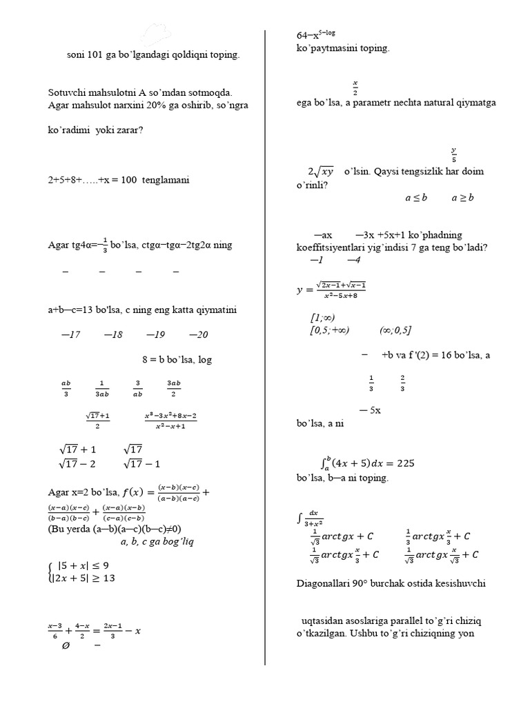 Test 18 | PDF
