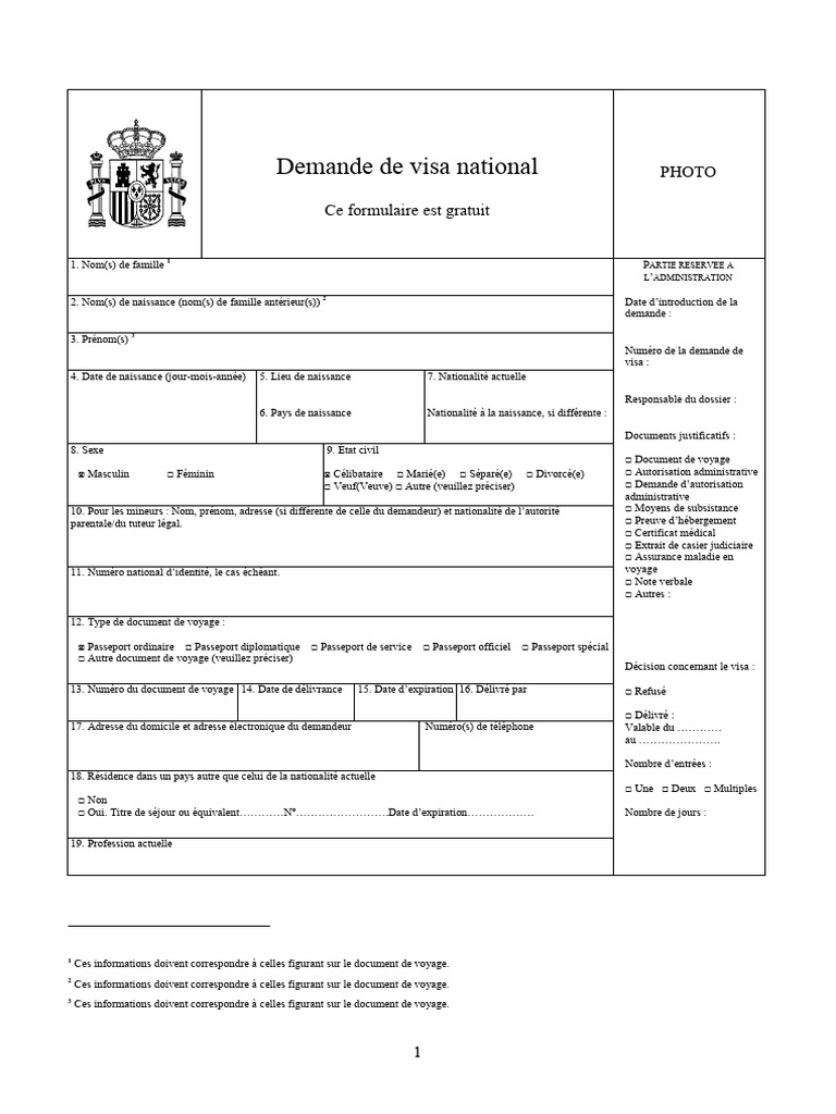 For Esp Nas Belhadi | PDF | Visa (Document)