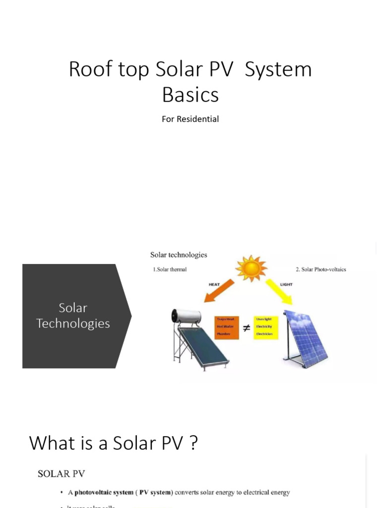 Solar Basics Training | PDF