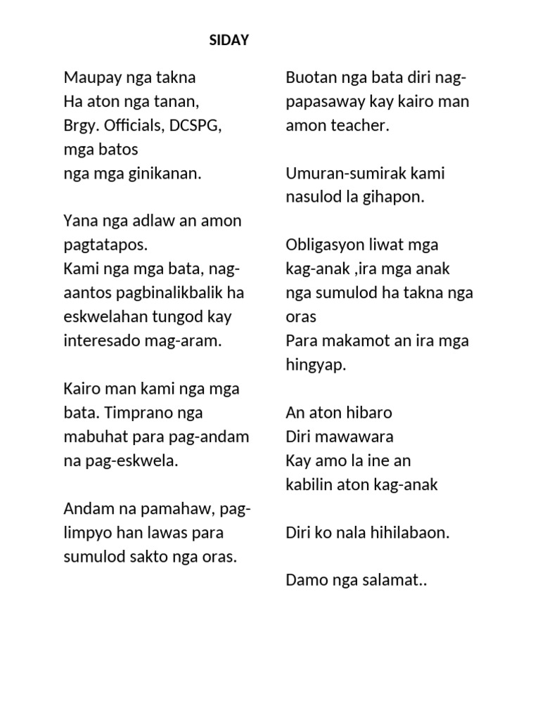 SIDAY | PDF