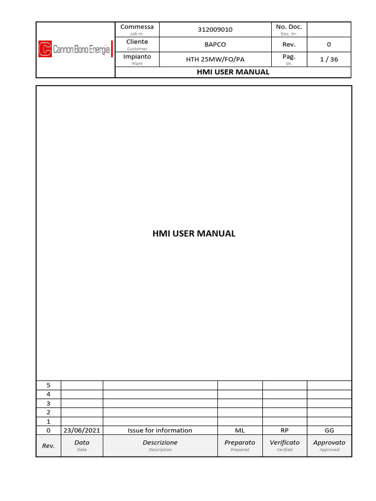 HMI User Manual - Rev 0 - 024735 | PDF | Computing
