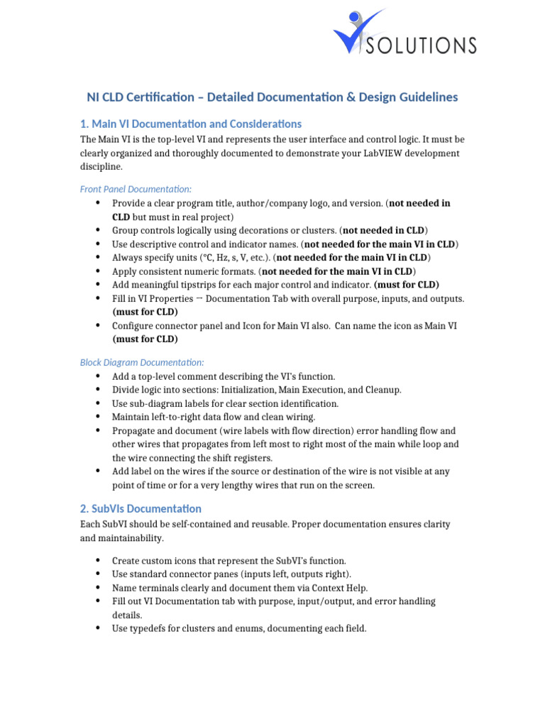 NI CLD Documentation Guidelines | PDF | Software | Computing