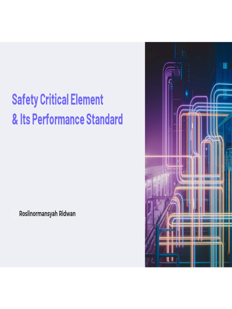 Safety Critical Element and Its Performance-Standard-R0 | PDF