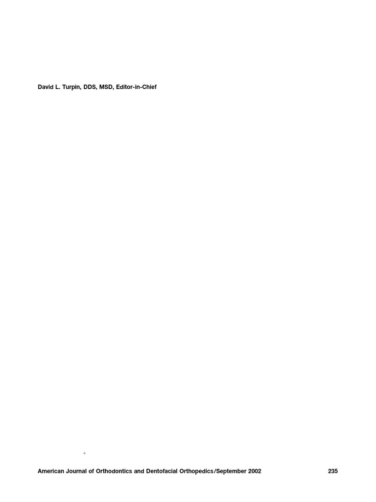 ADA Research Arm Provides Model For Specialty Ymod | PDF | Orthodontics ...
