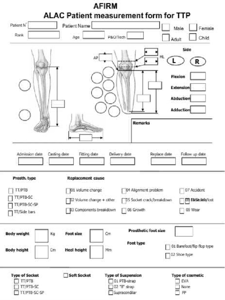 TTP Measurements Form | PDF