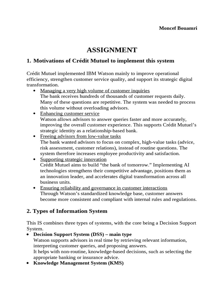 Assignment Management of Information System & Erp | PDF | Artificial ...