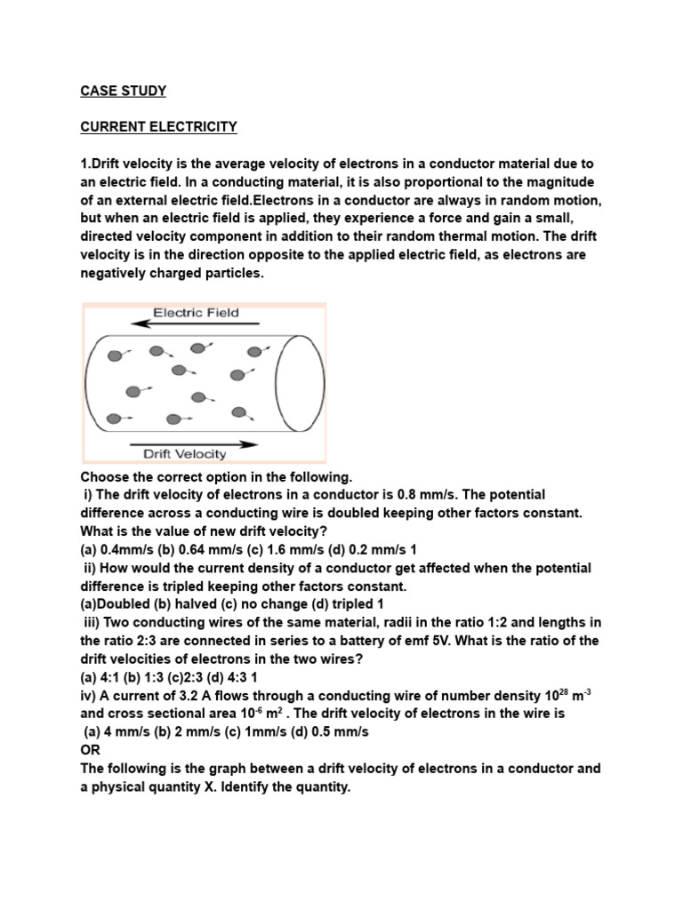 CASE STUDY Worksheet, Physics | PDF | Voltage | Inductance