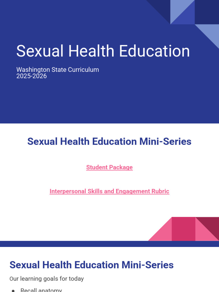 9 & 10 Sex Ed Lesson #1 | PDF | Sexually Transmitted Infection ...