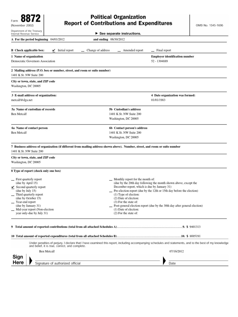 Democratic Governors Association Report | PDF | Zip Code | Address ...