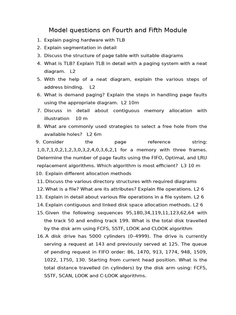 Question Bank For M4 and M5 | PDF