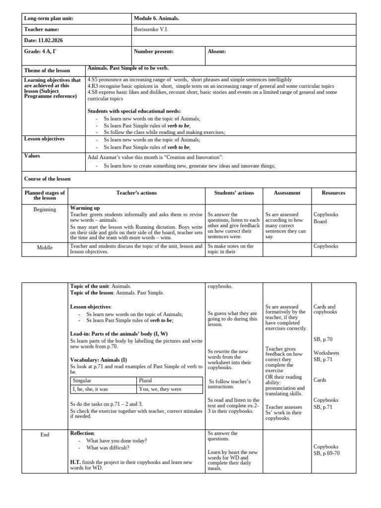 LP 2 Week 5 Animals | PDF | Learning | Human Communication