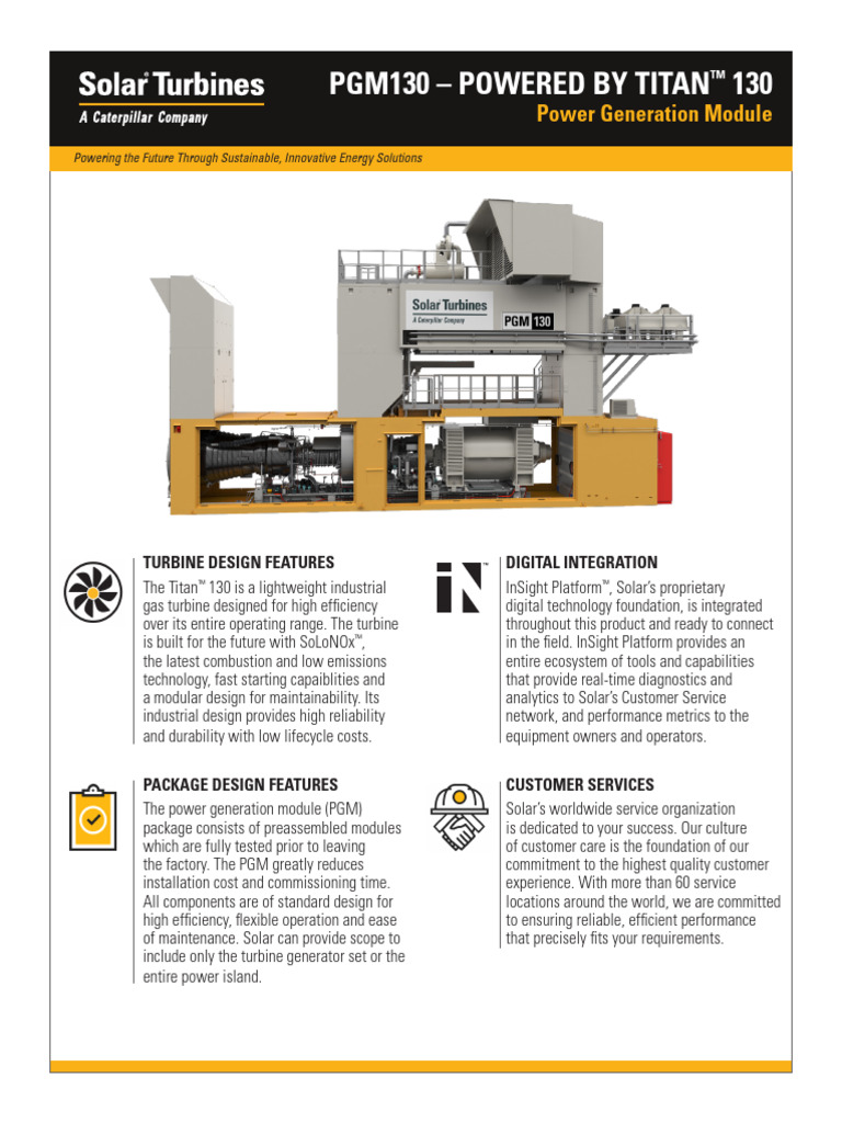 Pgm130 - Powered by Titan 130: Power Generation Module | PDF ...