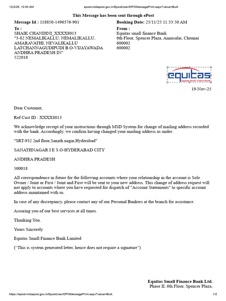 Epost | PDF