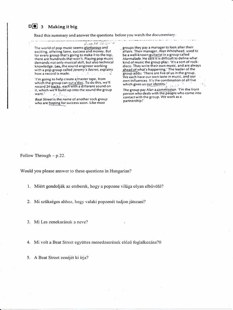 Follow Through Readings | PDF