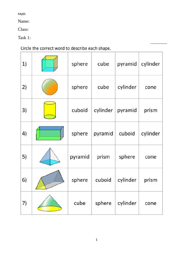 Test Shapes | PDF