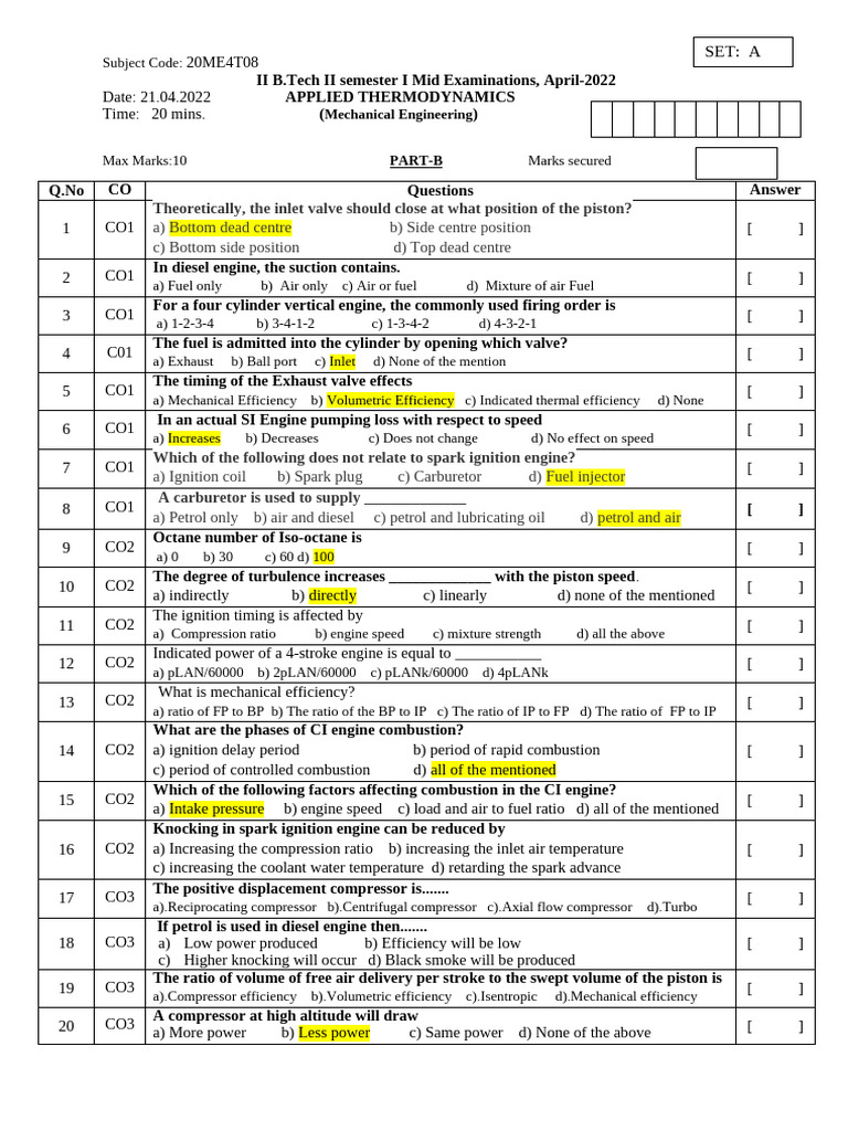 Atd Obj For Mid-I A&b Sets | PDF | Diesel Engine | Engines