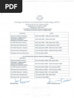 KIIT Academic Calendar 2025-26 | PDF