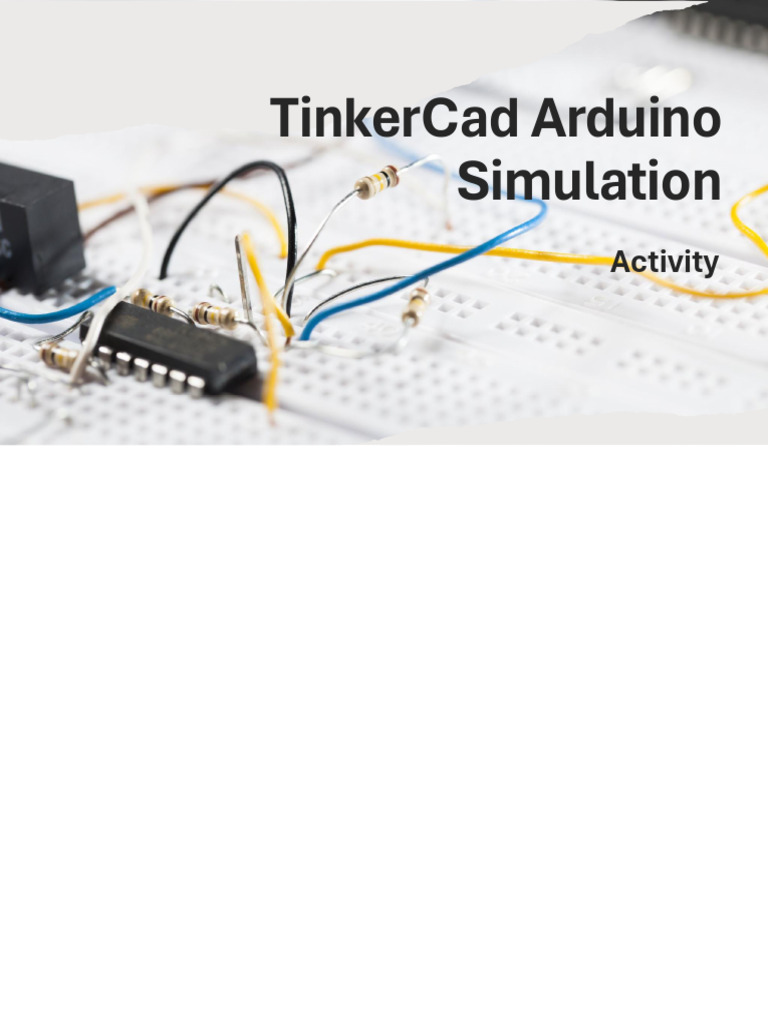 TinkerCad Arduino Simulation | PDF