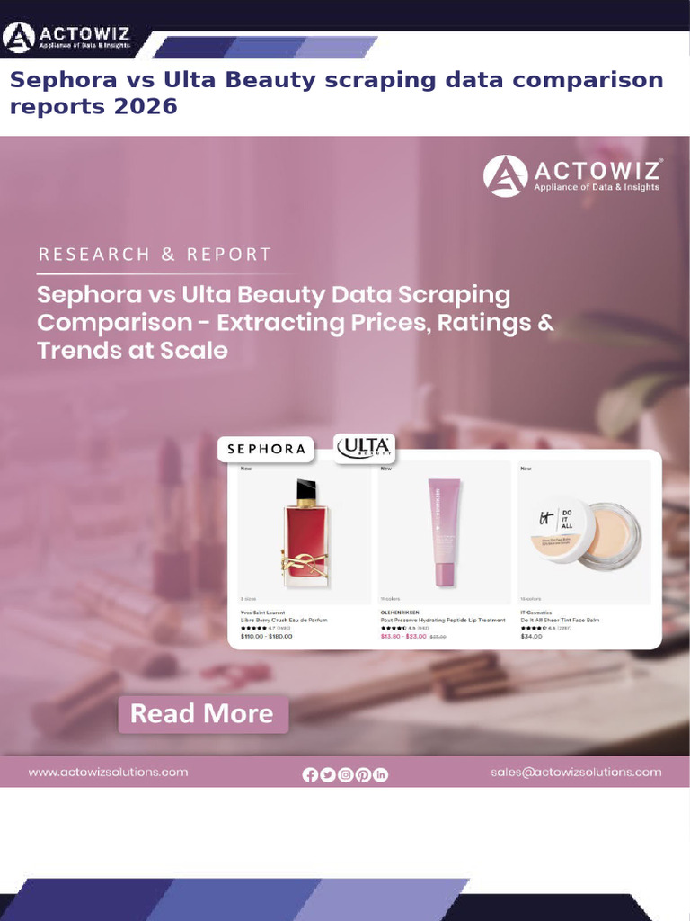 Sephora Vs Ulta Beauty Scraping Data Comparison Reports 2026 | PDF ...