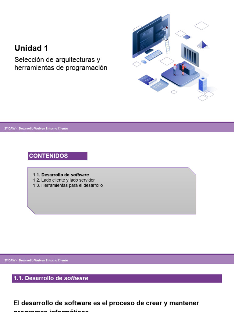 UT1 - 1 Desarrollo de Software | PDF | Software | Ingeniería de software
