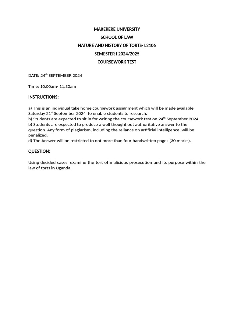 2024 Coursework Question | PDF