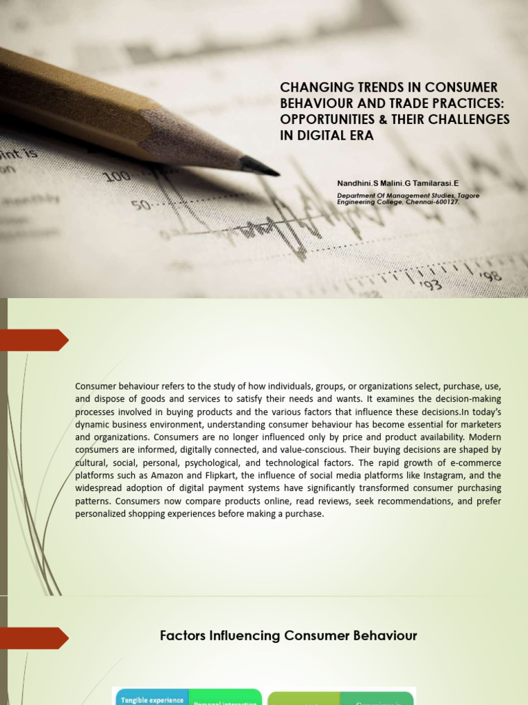 Changing Trends in Consumer Behaviour and Trade and C | PDF | Consumer ...