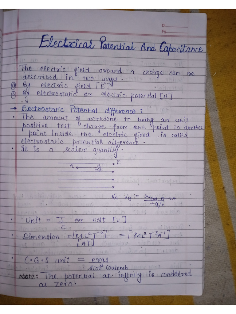 Electric Potential | PDF