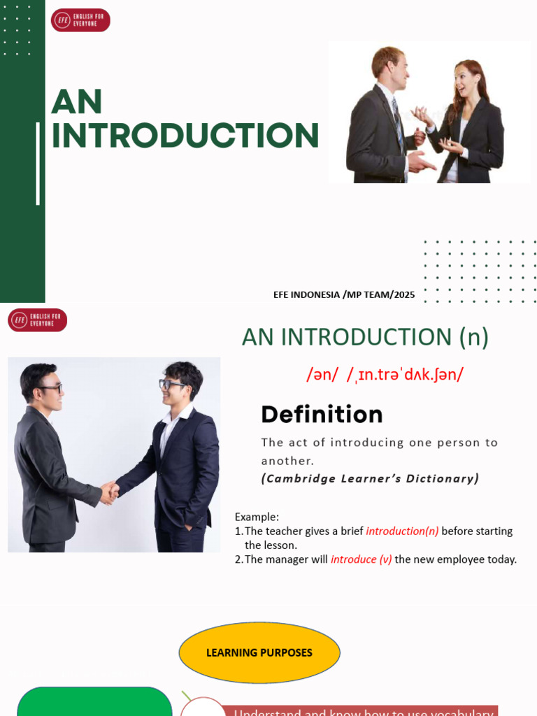 An Introduction Lpday1 Efeindo New Finalversion | PDF