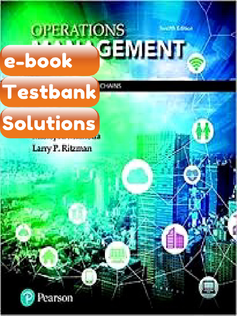 Full Chapters of Operations Management Processes and Supply Chains 12th ...
