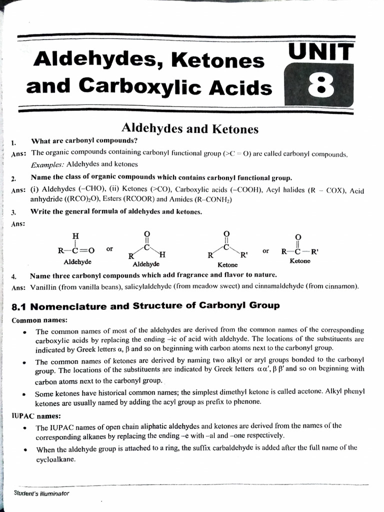Aldeh Aldehydes, Ketones and Carboxilic Acids Jeevith Watermarked 113 | PDF