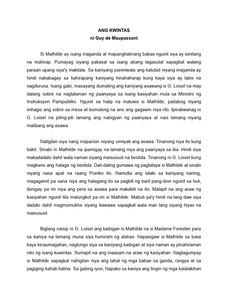 01 - Ang Kwintas | PDF